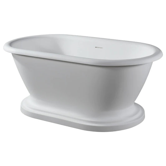 Wingate 66" Resin Freestanding Tub with Integrated Base Gloss White